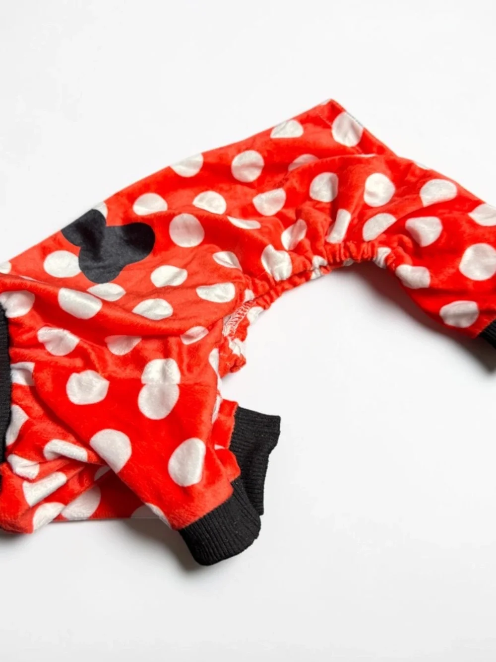CuteBone Red Polka Dot Dog Pajamas Small Puppy Onesie NWOT
